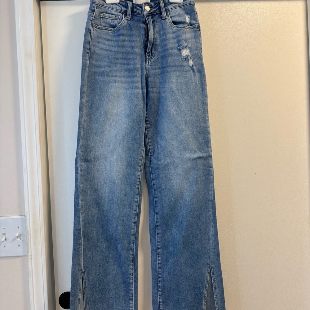 Stylish Light Blue Women's Flare Jeans